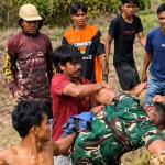 LIMA WARGA SAD SERAHKAN DIRI USAI KERICUHAN DENGAN TNI DI PT SAL